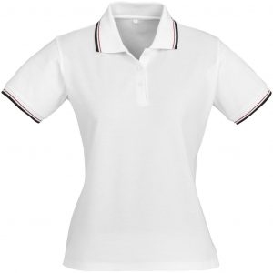 Ladies Cambridge Golf Shirt  - White Only