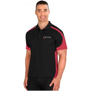 Mens Talon Golf Shirt  - Red Only