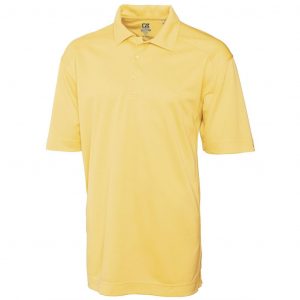 Mens Genre Golf Shirt  - Yellow Only