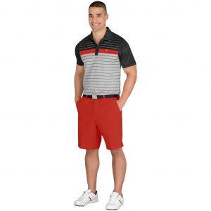 Mens Skyline Golf Shirt  - Black Only