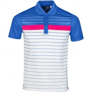 Mens Skyline Golf Shirt  - Blue Only