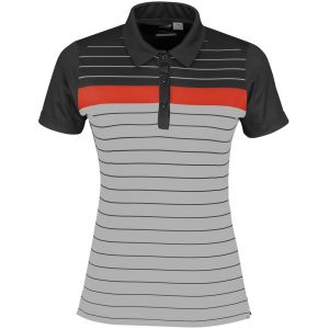 Ladies Skyline Golf Shirt  - Black Only