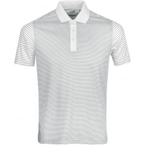 Mens Compound Golf Shirt  - White Only