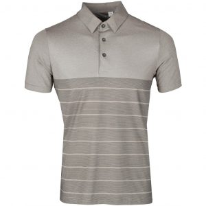 Mens Streak Golf Shirt  - Grey Only