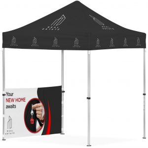 Ovation Sublimated Gazebo 2m X 2m Petite Frame - 1 Half-Wall Skin