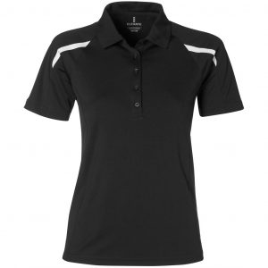 Ladies Nyos Golf Shirt  - Black Only