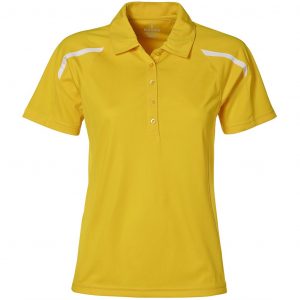 Ladies Nyos Golf Shirt  - Yellow Only
