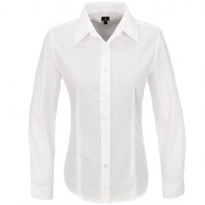 Ladies Long Sleeve Preston Shirt  - White Only