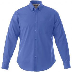 Mens Long Sleeve Wilshire Shirt  - Royal Blue Only