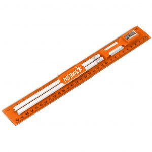 Scholar Ruler & Stationery Set - Orange Only