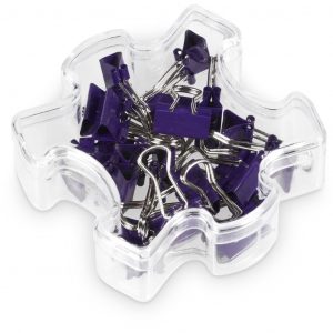 Jigsaw Binder Clips  - Purple Only