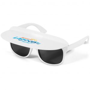Sunscape Visor Sunglasses - Solid White Only