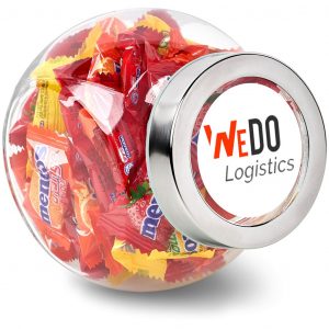 Mentos Classic Glass Candy Jar, Fruit