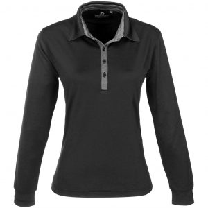 Ladies Long Sleeve Pensacola Golf Shirt  - Black Only