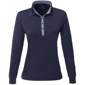 Ladies Long Sleeve Pensacola Golf Shirt  - Navy Only