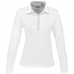 Ladies Long Sleeve Pensacola Golf Shirt  - White Only