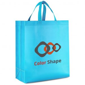 Pacific Laminated Non-Woven Shopper - Cyan Only