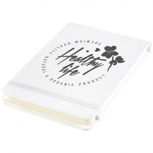 Discovery A6 Hard Cover Flip Notebook - Solid White Only