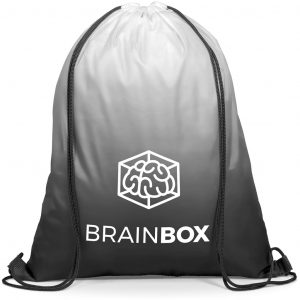 Gradient Drawstring Bag - Black - Black Only