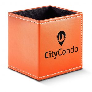 Hilton Pen And Stationery Holder - Orange Only