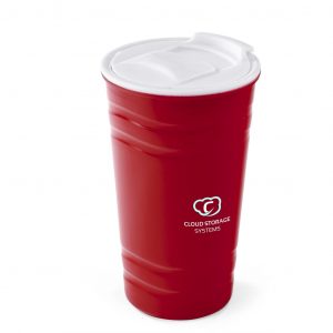 Wavy Double-Wall Tumbler - 450ml - Red Only