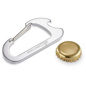 Hook-Up Carabiner Bottle Opener  - Silver Only
