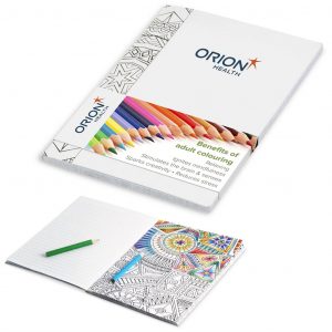 Unwind Adult Colouring  Soft Cover Notebook