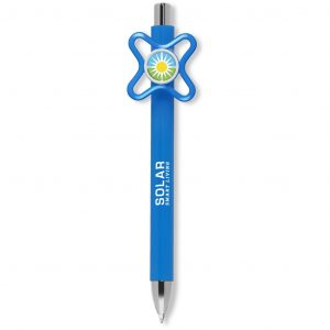 Pluto Spinner Ball Pen - Cyan Only