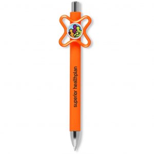 Pluto Spinner Ball Pen - Orange Only