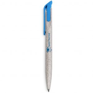 Okiyo Yucca Wheat Straw Ball Pen - Cyan Only