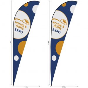 Legend 4m Sublimated Sharkfin Flying Banner Skin (Set Of 2)