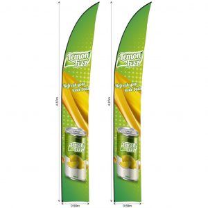 Legend 4m Sublimated Arcfin Flying Banner Skin (Set Of 2)