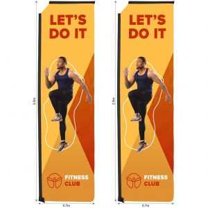 Legend 3m Sublimated Telescopic Flying Banner Skin (Set Of 2)