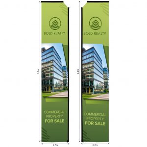 Legend 4m Sublimated Telescopic Double-Sided Flying Banner Skin