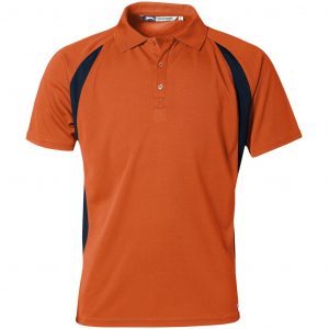 Mens Apex Golf Shirt  - Orange Only