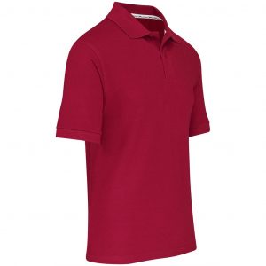 Mens Crest Golf Shirt - Red Only