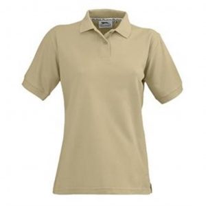 Ladies Crest Golf Shirt  - Khaki Only