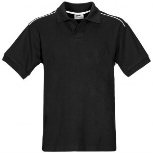 Mens Backhand Golf Shirt  - Black Only
