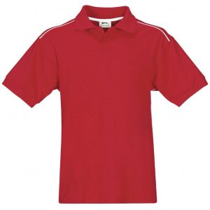 Mens Backhand Golf Shirt  - Red Only