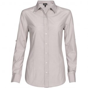 Ladies Long Sleeve Portsmouth Shirt - Grey Only