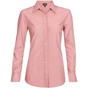 Ladies Long Sleeve Portsmouth Shirt  - Red Only