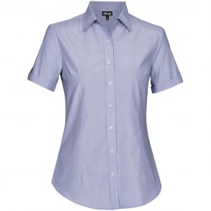 Ladies Short Sleeve Portsmouth Shirt - Navy Only