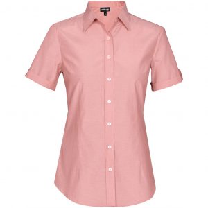 Ladies Short Sleeve Portsmouth Shirt  - Red Only