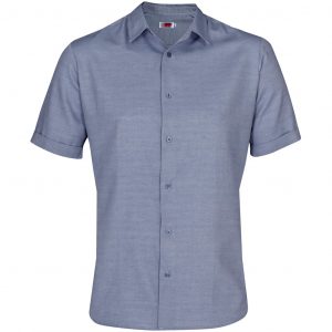 Mens Short Sleeve Wallstreet Shirt - Navy Only