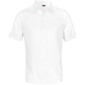 Mens Short Sleeve Wallstreet Shirt - White Only