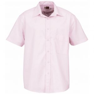 Mens Short Sleeve Washington Shirt  - Pink Only