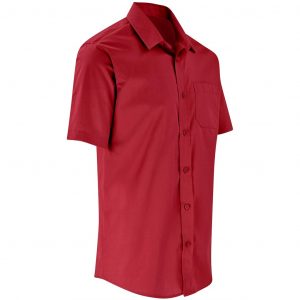 Mens Short Sleeve Kensington Shirt - Red Only