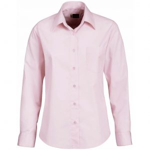 Ladies Long Sleeve Washington Shirt  - Pink Only