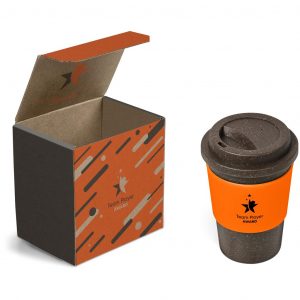 Brown Bean Kup in Bianca Custom Gift Box - Orange Only
