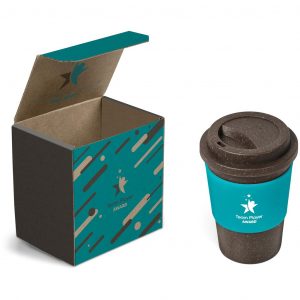 Brown Bean Kup in Bianca Custom Gift Box - Turquoise Only